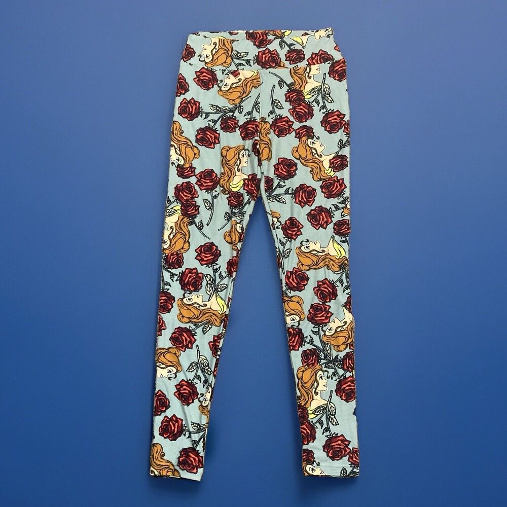 Lularoe Disney Belle Women Leggings OS